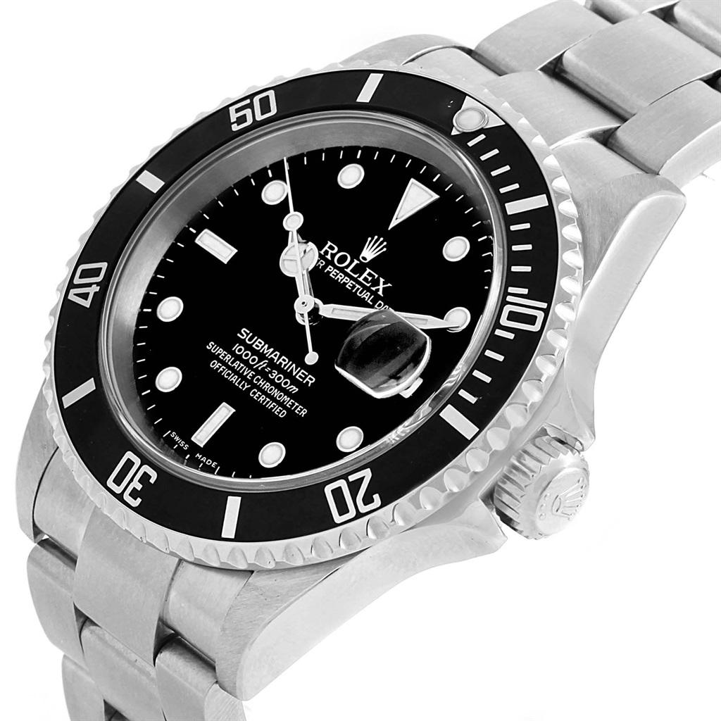 Rolex Submariner Date Black Dial Automatic Men's Watch 16610 im Zustand „Hervorragend“ in Atlanta, GA