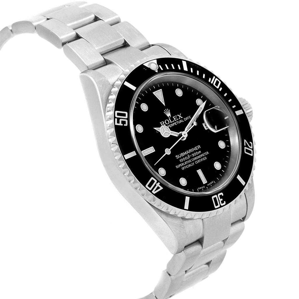 Rolex Submariner Date Black Dial Automatic Men's Watch 16610 Herren