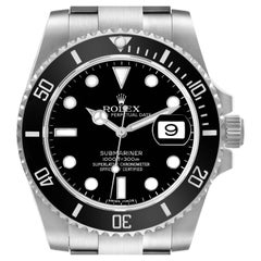 Rolex Submariner Date Black Dial Steel Mens Watch 116610 Box Card