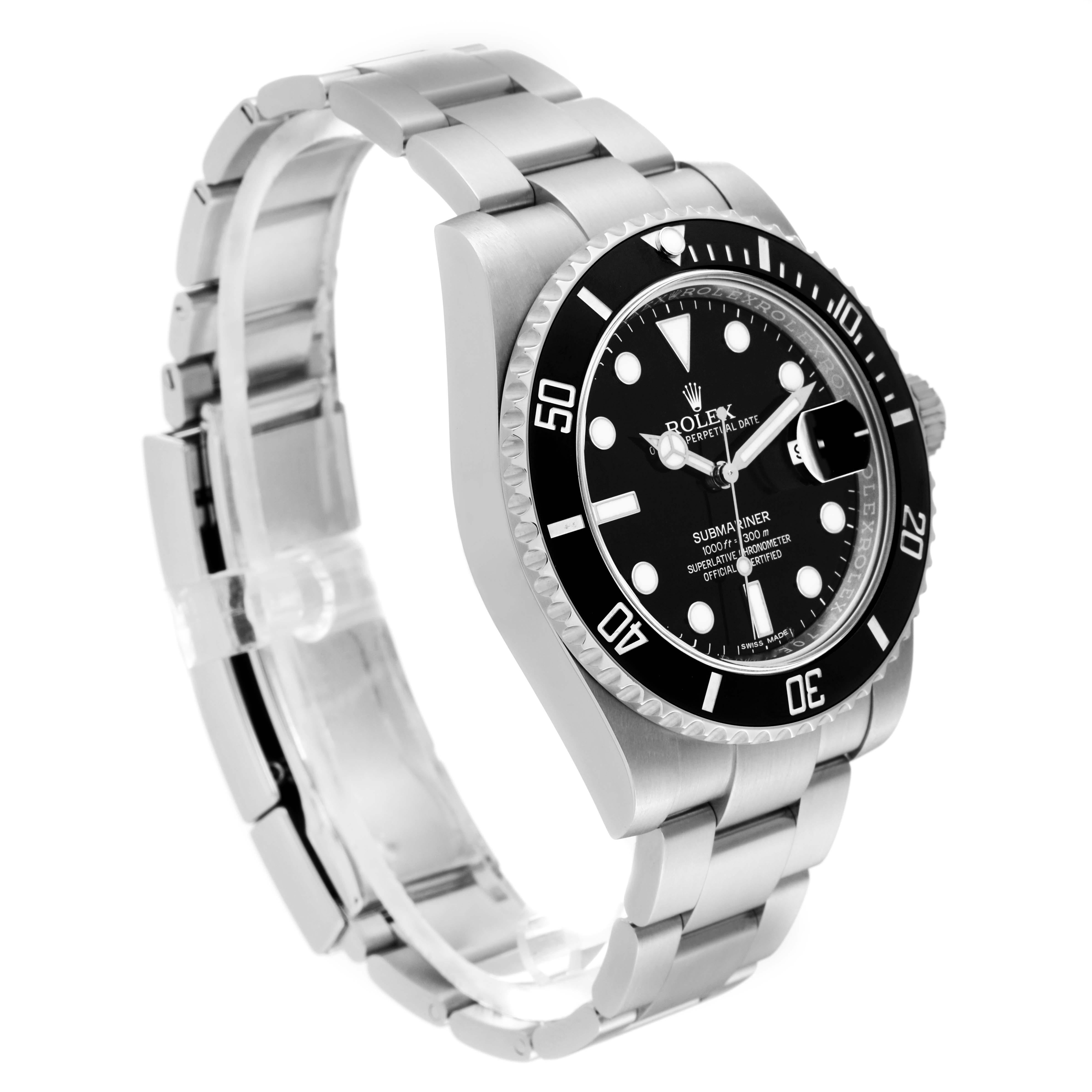 Rolex Submariner Date Black Dial Steel Mens Watch 116610 For Sale 3