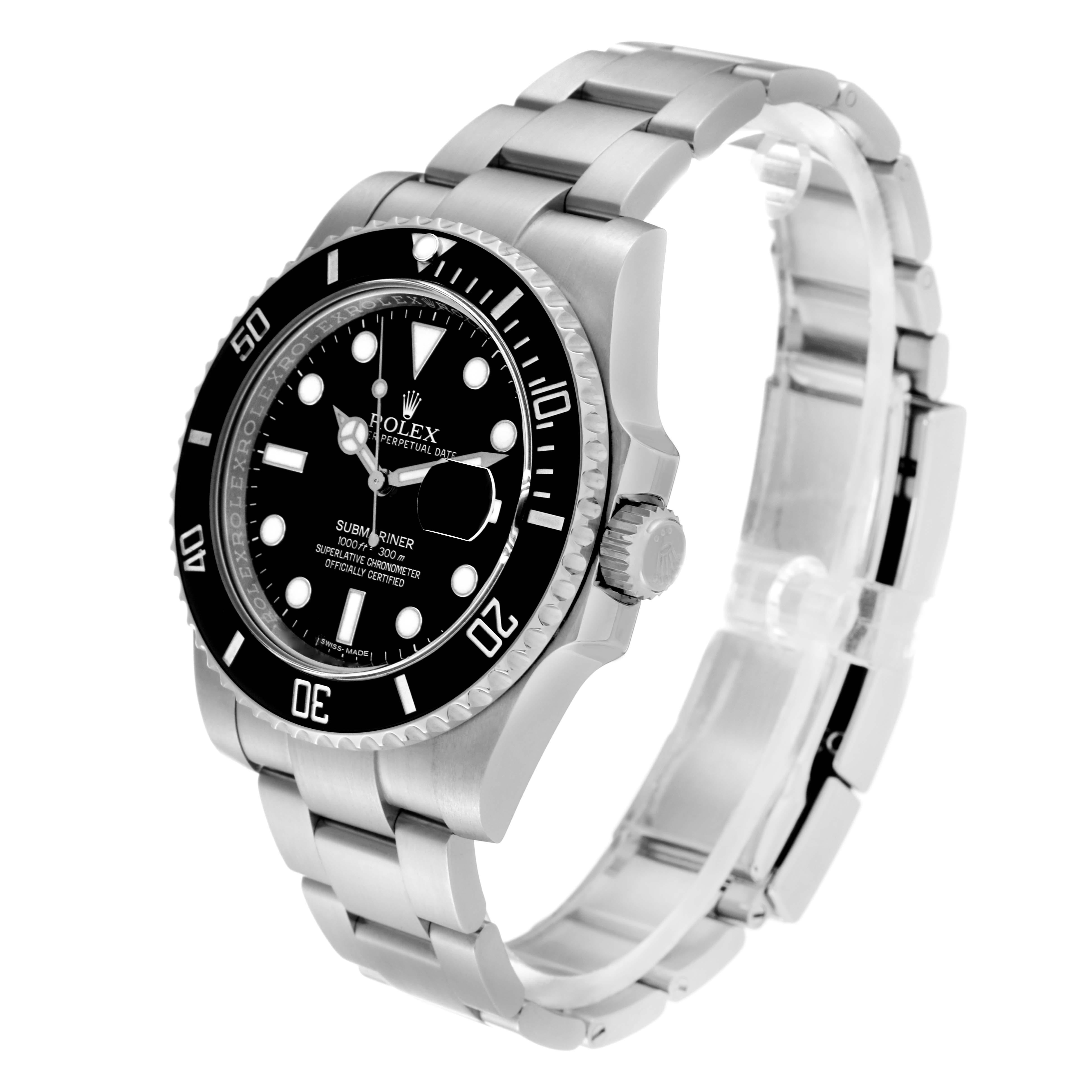 Rolex Submariner Date Black Dial Steel Mens Watch 116610 For Sale 4