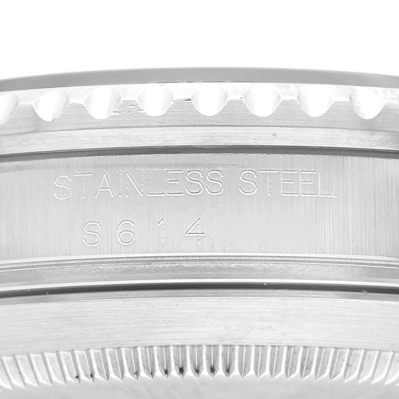 Men's Rolex Submariner Date Black Dial Steel Mens Watch 16610 Box Papers