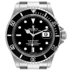 Rolex Submariner Date 40mm Quadrante Nero Acciaio Orologio Uomo 16610