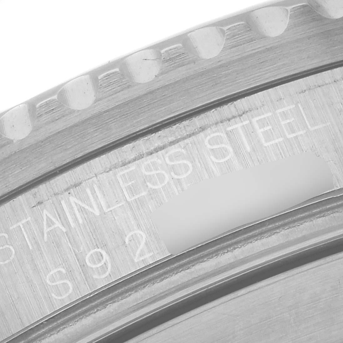 Rolex Submariner Date Black Frosted Dial Steel Mens Watch 16610 Box Papers Excellent état - En vente à Atlanta, GA