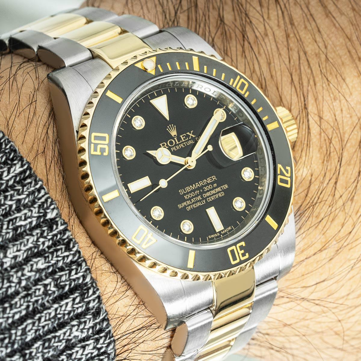 Rolex Submariner Date Diamond Dial 116613LN For Sale 3