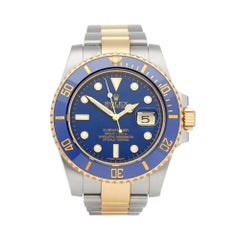 Rolex Submariner Date Diamond Stainless Steel and Yellow Gold 116613LB