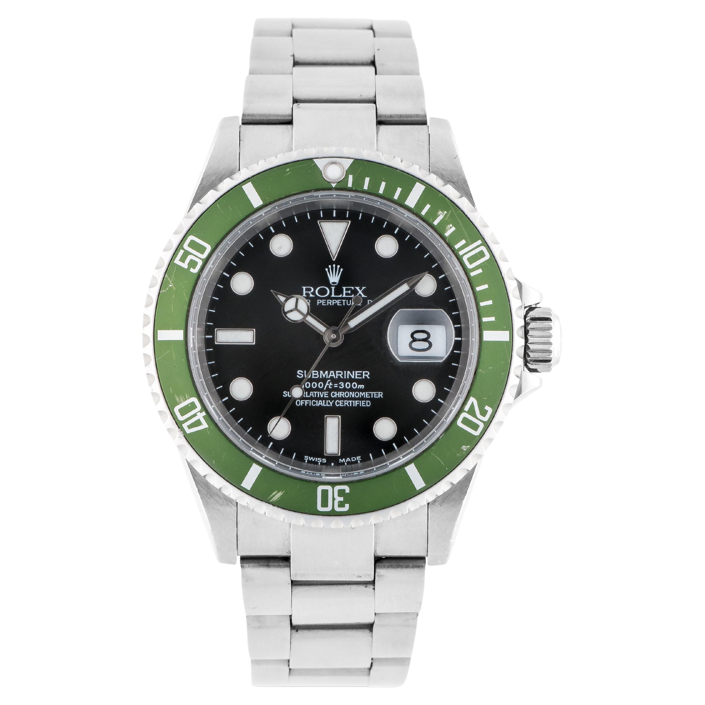 ICONIC RARE Rolex Submariner Date Flat 4 Kermit