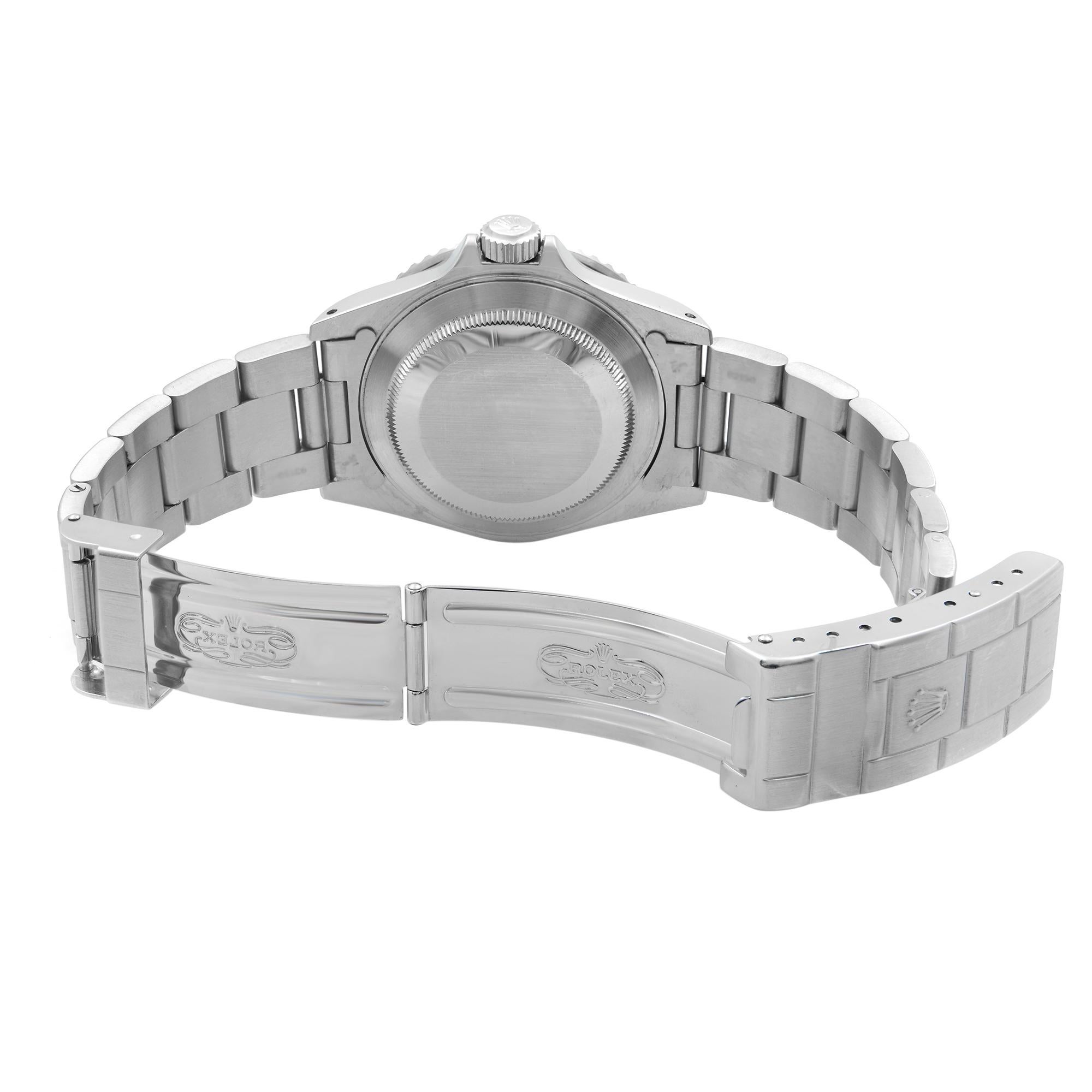 Rolex Submariner Date Holes Steel None Ceramic Black Dial Men's Watch 16610 2