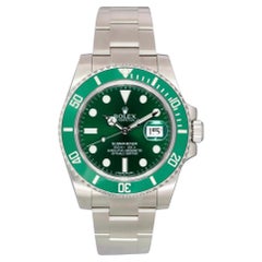 Used Rolex Submariner Date "Hulk" 40mm Green Dial Oyster SS Style: 116610LV
