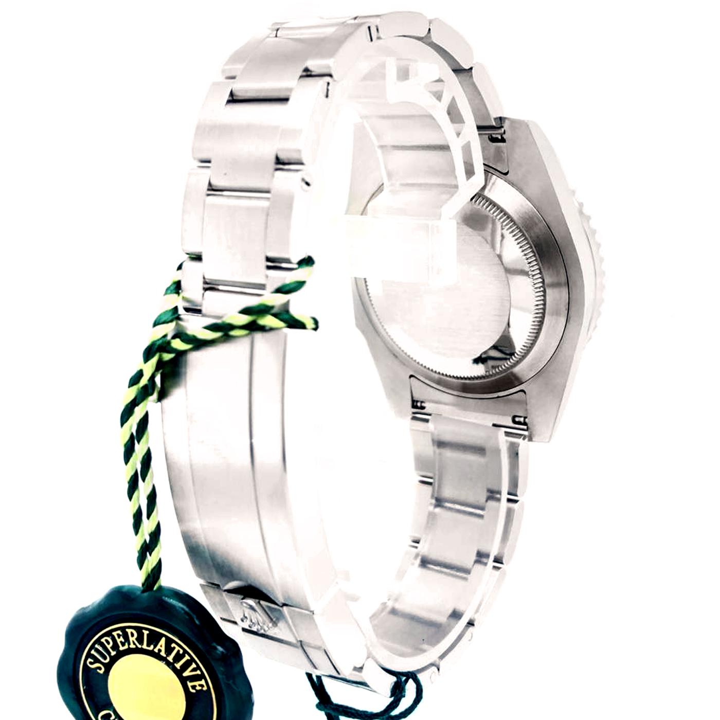 Modernist Rolex Submariner Date Hulk Auto Steel Men's Oyster Bracelet Watch 116610LV