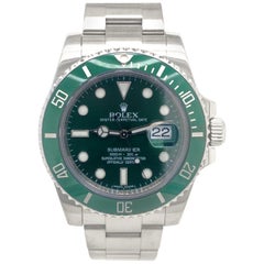 Rolex Submariner Date Hulk Stainless Green Ceramic Men's Watch 116610LV