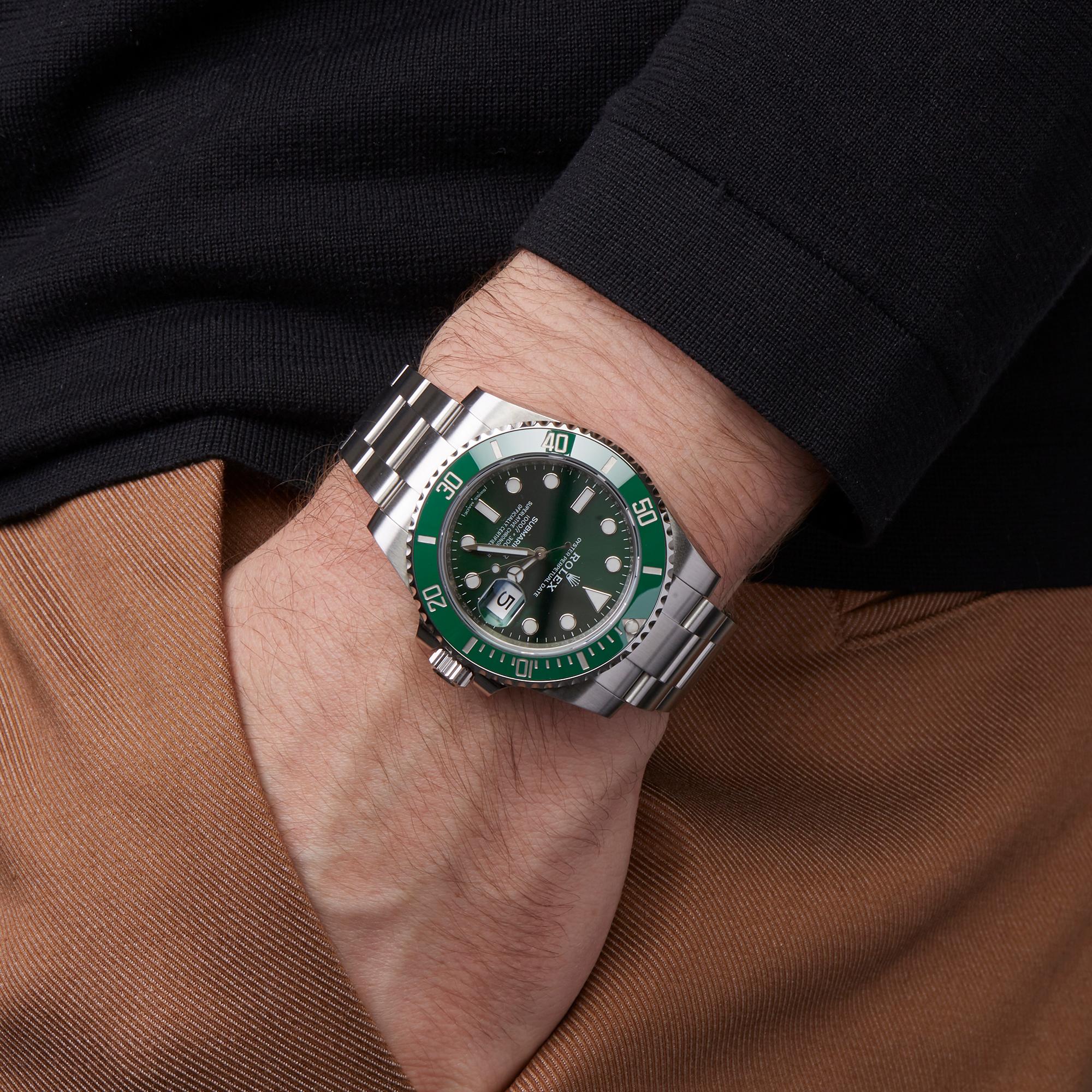 rolex hulk wrist