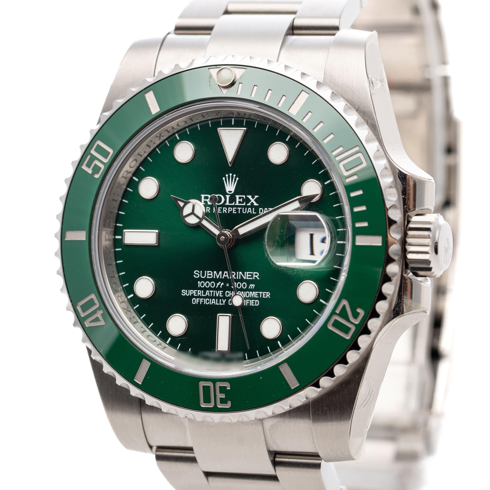 Rolex Submariner Date Hulk Sultanate Of Oman 2015 Ungetragenes komplettes Set NOS 116610LV für Damen oder Herren