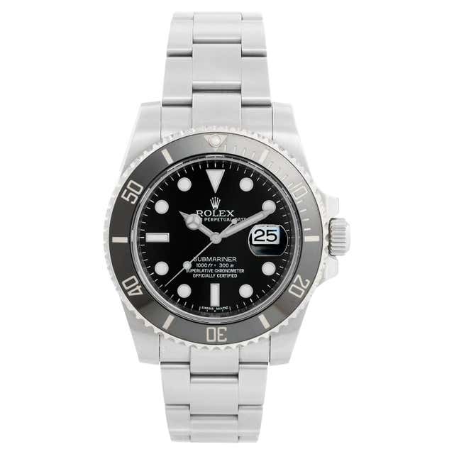 Rolex Submariner Date Steel Men's Vintage Watch 16800 Box at 1stDibs