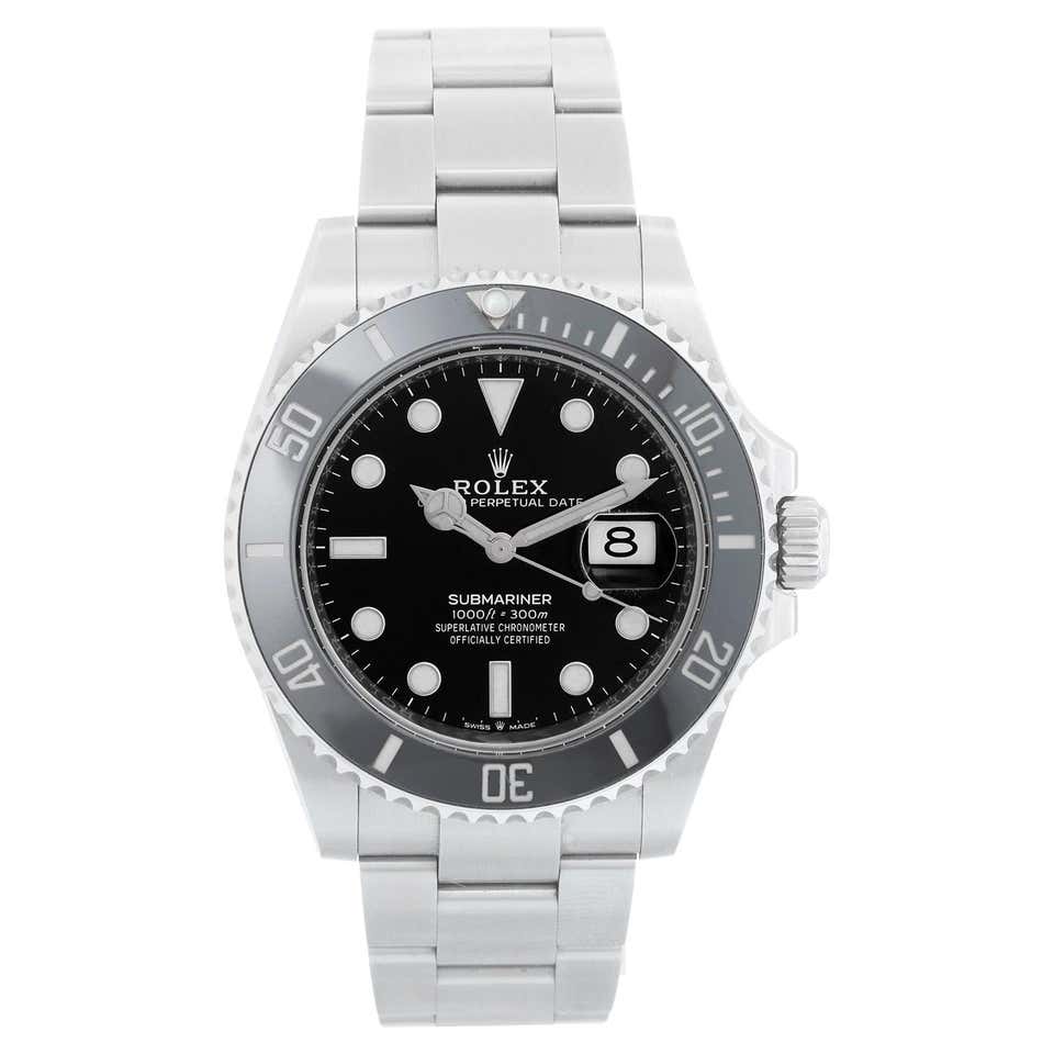 Rolex Submariner Date Steel Men's Vintage Watch 16800 Box at 1stDibs