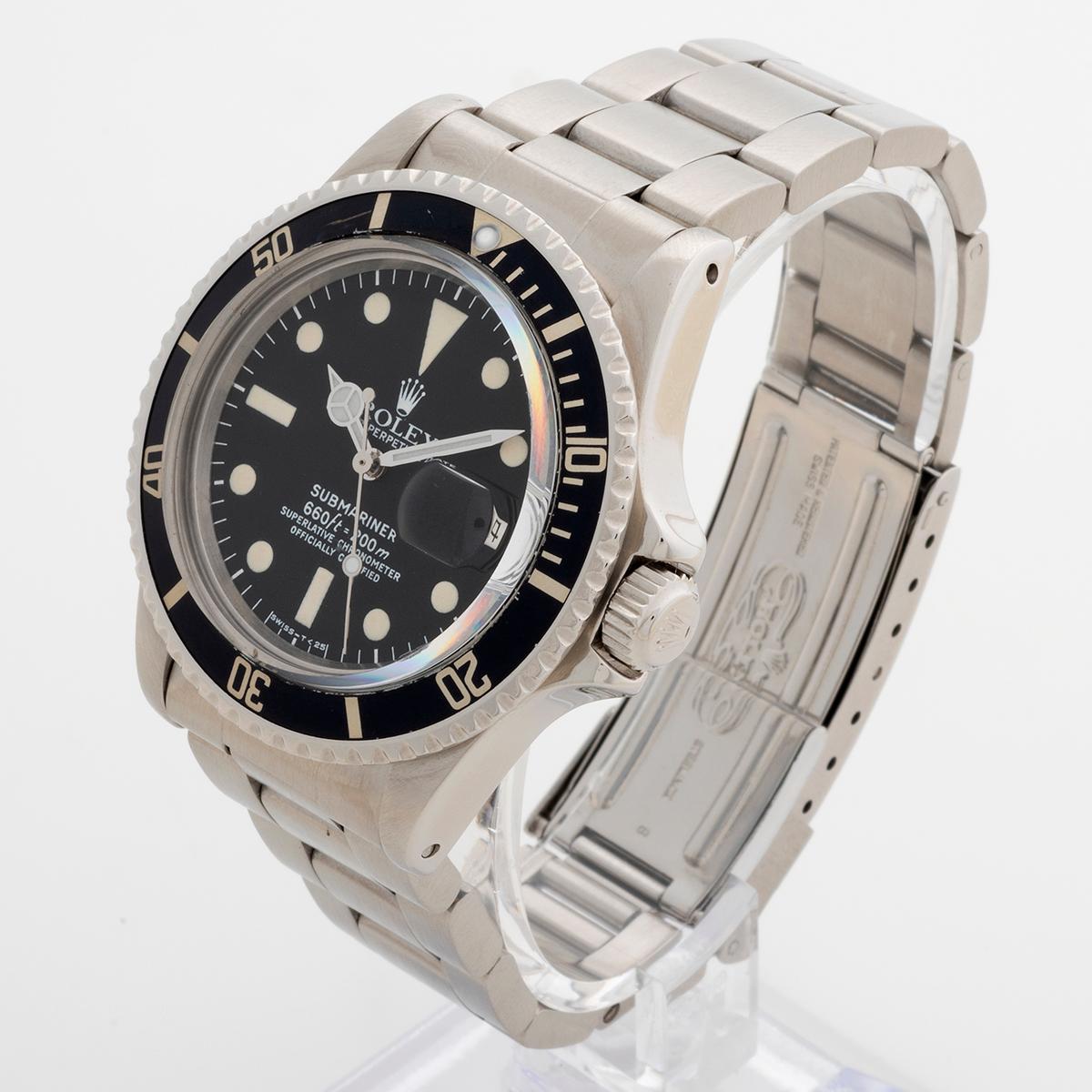 Rolex Submariner Date, Ref 1680, caja de 40 mm, esfera y agujas con pátina coetánea, 1977/78 en Bueno estado para la venta en Canterbury, England