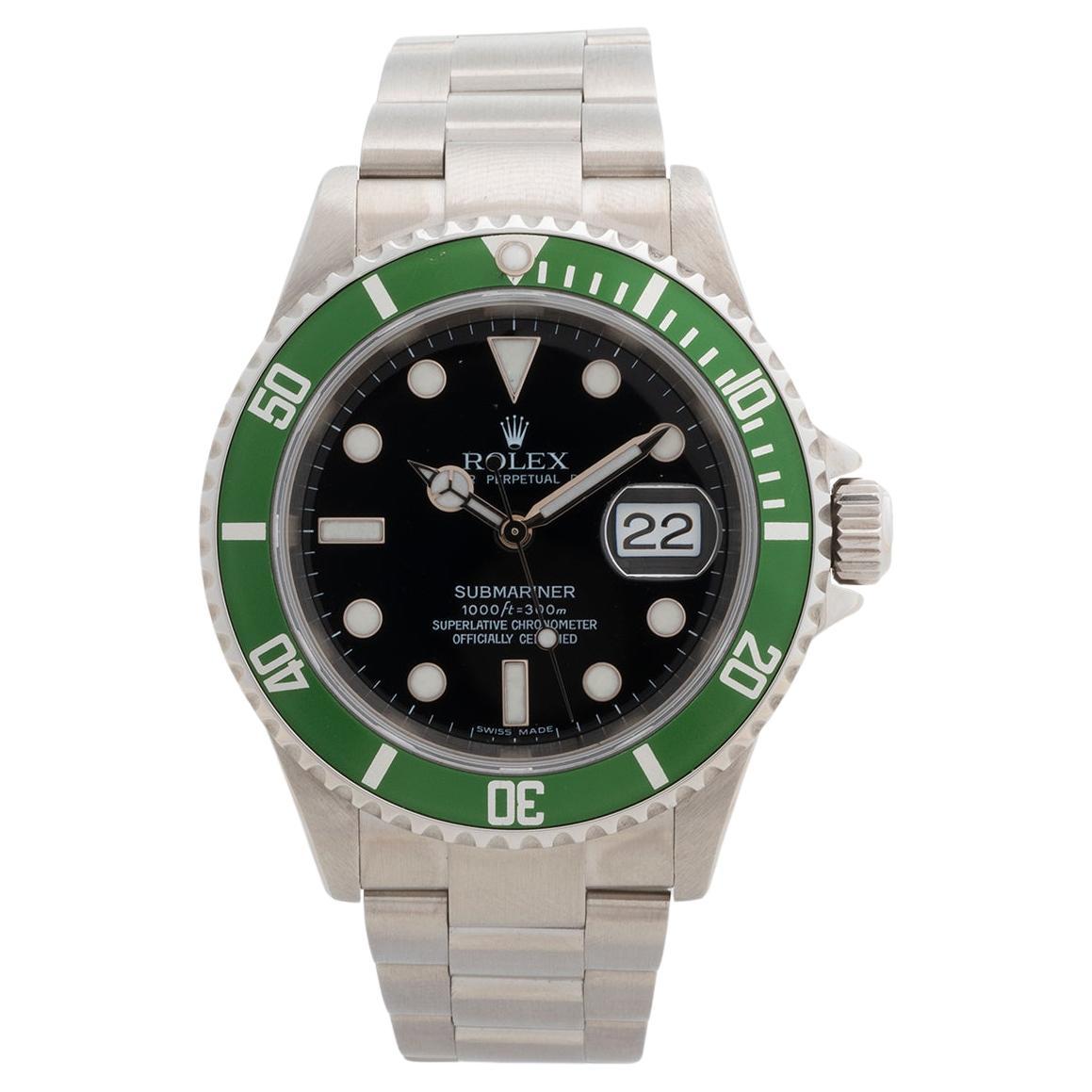 Rolex Submariner Date referencia 16610LV
Kermit
. Caja de 40 mm, bisel verde, año 2006