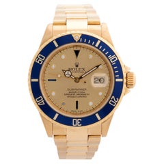 Rolex Submariner Date referenza 16618 / 16618T, quadrante con diamanti e zaffiro...