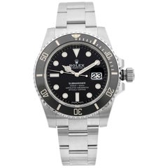 Used Rolex Submariner Date Stainless Steel Black Dial Men's Watch 116610LN