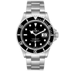 Rolex Submariner Date Stainless Steel Men's Watch 16610 Box Card