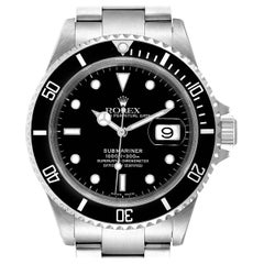 Rolex Submariner Date Stainless Steel Men's Watch 16610 Box Papers