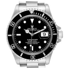 Rolex Submariner Date Stainless Steel Men's Watch 16610 Box Papers