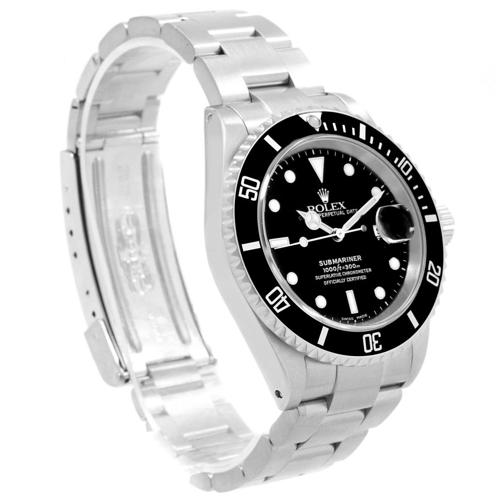 Rolex Submariner Date Stainless Steel Men's Watch 16610 For Sale 1