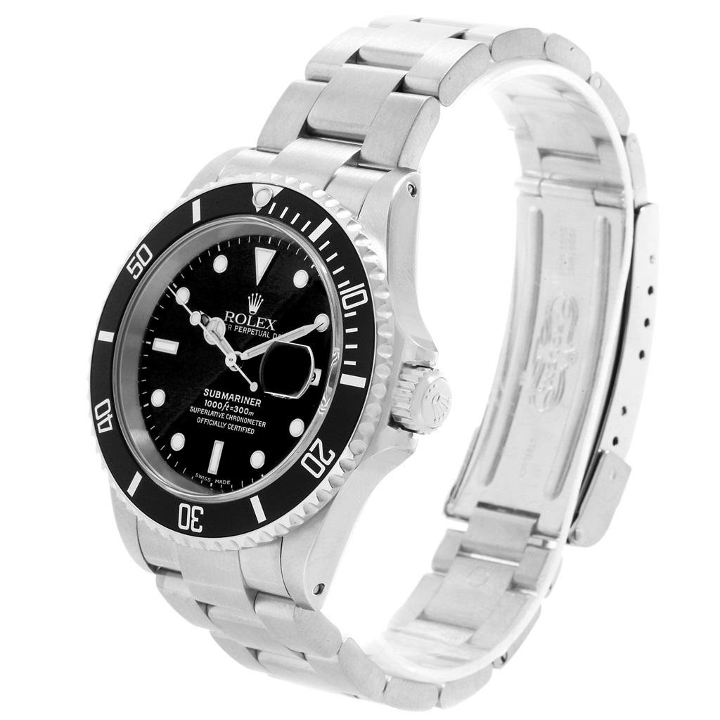 Rolex Submariner Date Stainless Steel Men's Watch 16610 For Sale 2