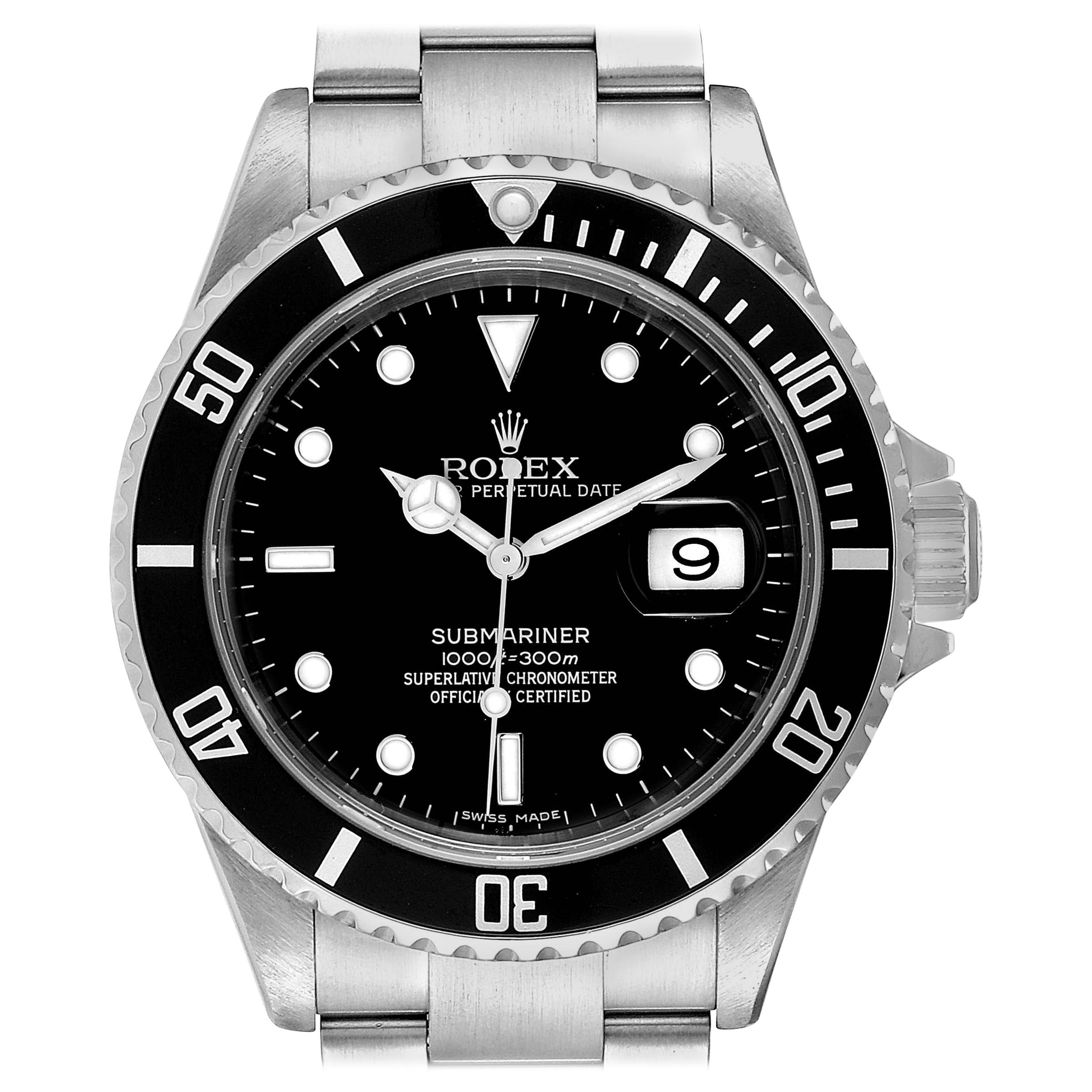 Rolex Submariner Date Stainless Steel Men's Watch 16610