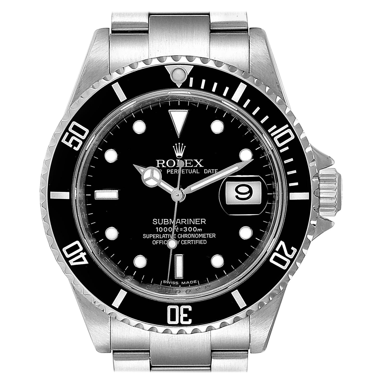 Rolex Submariner Date Stainless Steel Men's Watch 16610