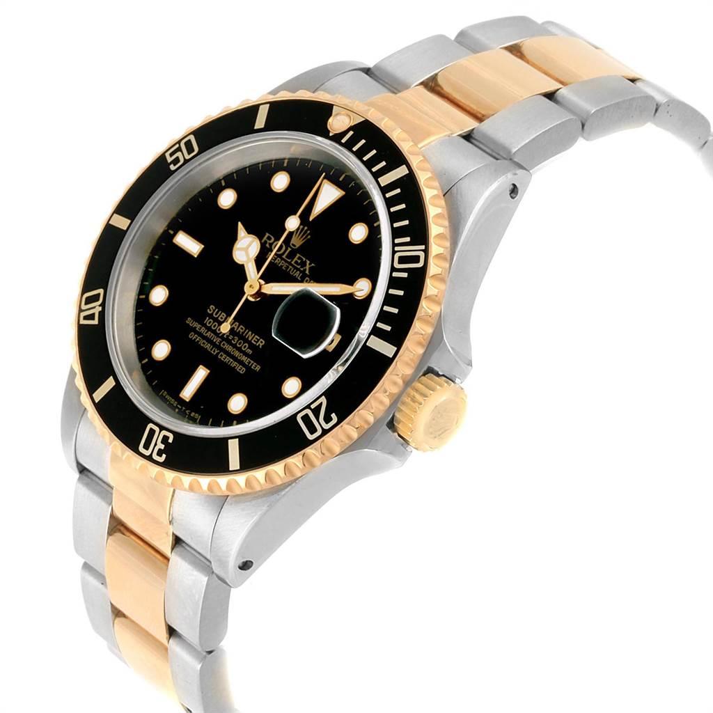 Rolex Submariner Date Steel 18 Karat Yellow Gold Men's Watch 16613 1