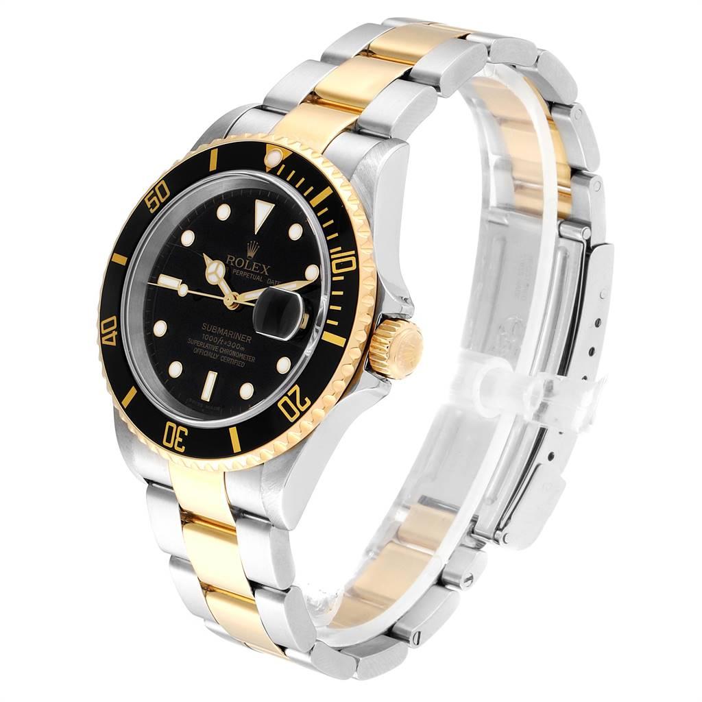 Men's Rolex Submariner Date Steel 18 Karat Yellow Gold Men’s Watch 16613
