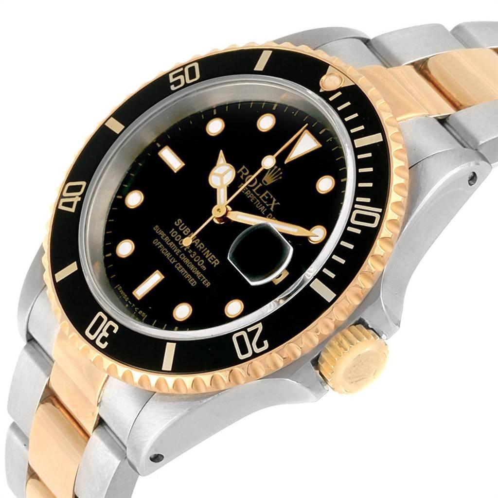 Rolex Submariner Date Steel 18 Karat Yellow Gold Men's Watch 16613 3
