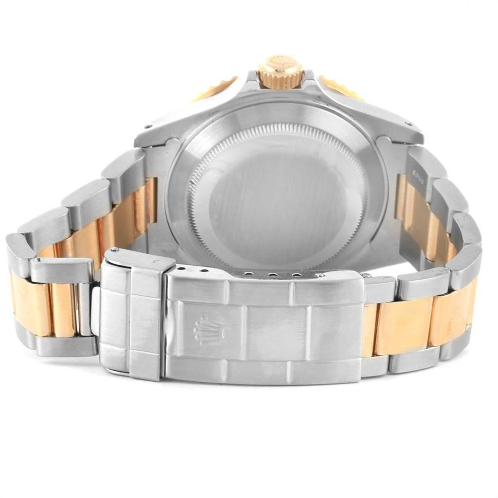 Rolex Submariner Date Steel 18 Karat Yellow Gold Men's Watch 16613 For Sale 4