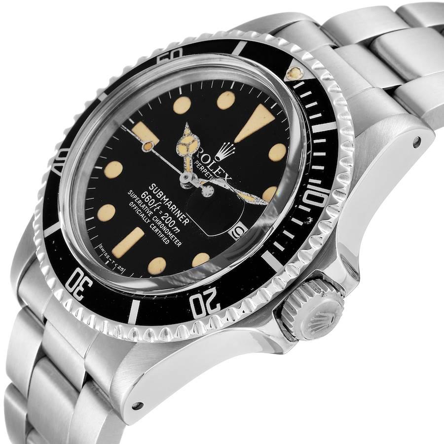 Rolex Submariner Date Steel Black Dial Mens Vintage Watch 1680 1