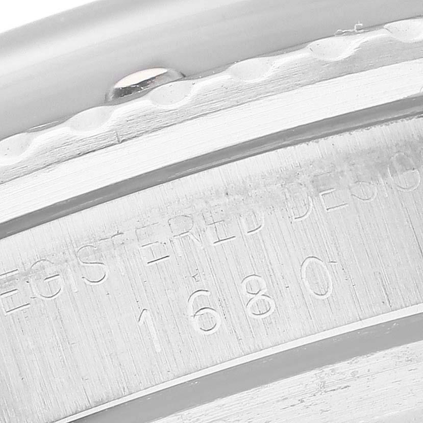 Rolex Submariner Date Steel Black Dial Mens Vintage Watch 1680 en vente 2