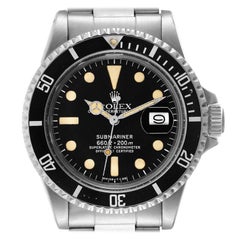 Rolex Submariner Date Steel Black Dial Mens Vintage Watch 1680