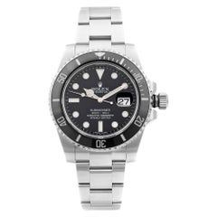 Rolex Submariner Date Steel Ceramic Bezel Black Dial Automatic Mens Watch 116610