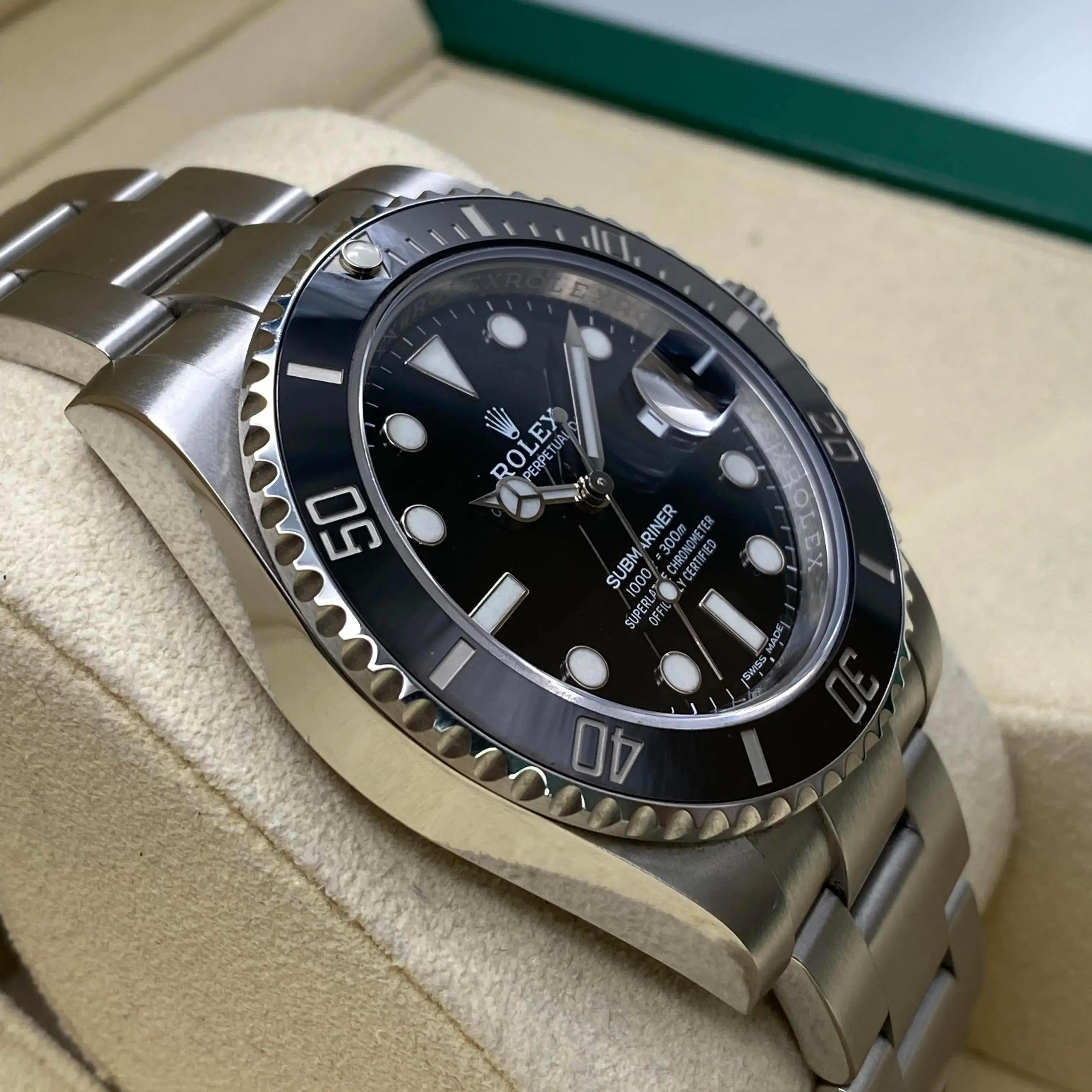 Rolex Submariner Date Steel Ceramic Black Dial Automatic Mens Watch 116610LN For Sale 6