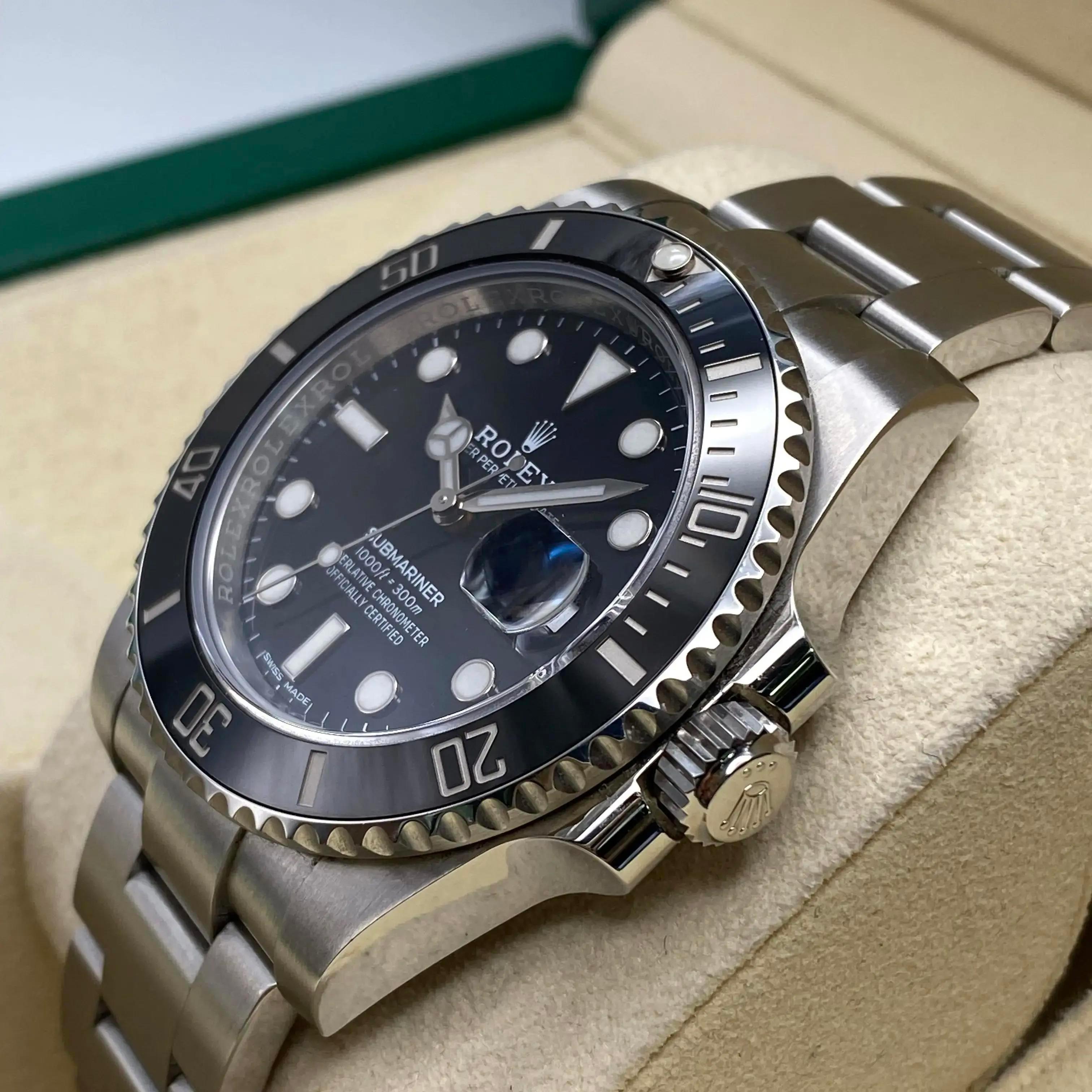 Rolex Submariner Date Steel Ceramic Black Dial Automatic Mens Watch 116610LN For Sale 7