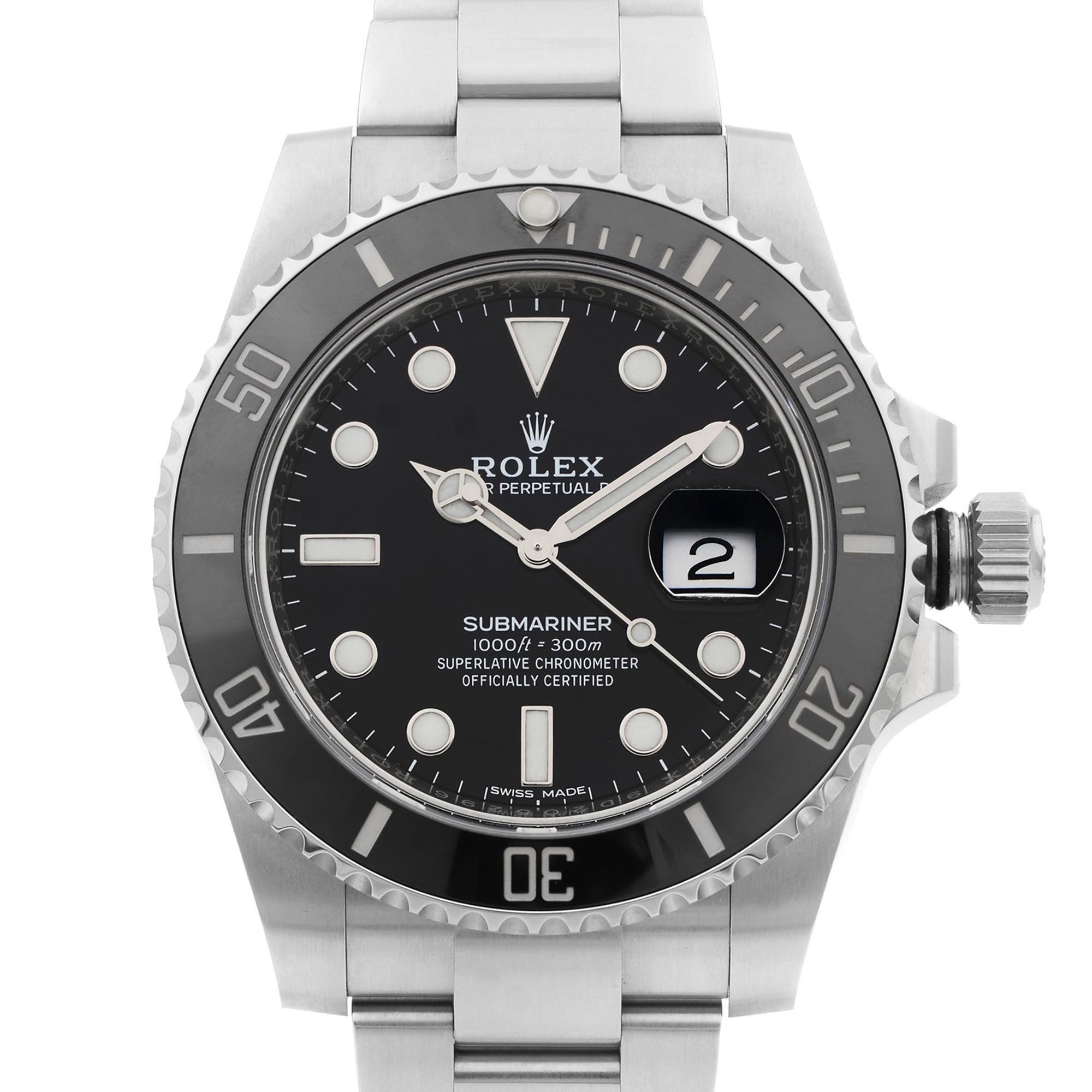 rolex submariner mens automatic watch 116610ln