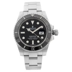 Rolex Montre Submariner Date en acier et céramique avec cadran noir, automatique pour hommes 116610LN