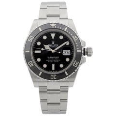 Rolex Submariner Datum Stahl Keramik schwarzes Zifferblatt Herrenuhr 126610LN