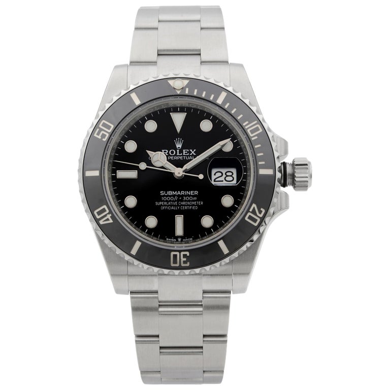 Rolex Submariner Date Steel Ceramic Black Dial Men S Watch ln For Sale At 1stdibs