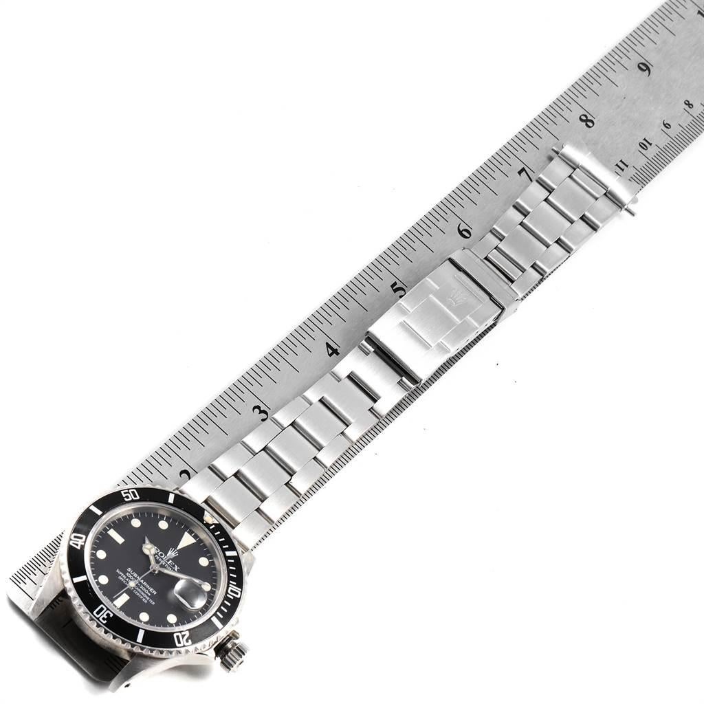 Rolex Submariner Date Steel Men's Vintage Watch 16800 Box 7