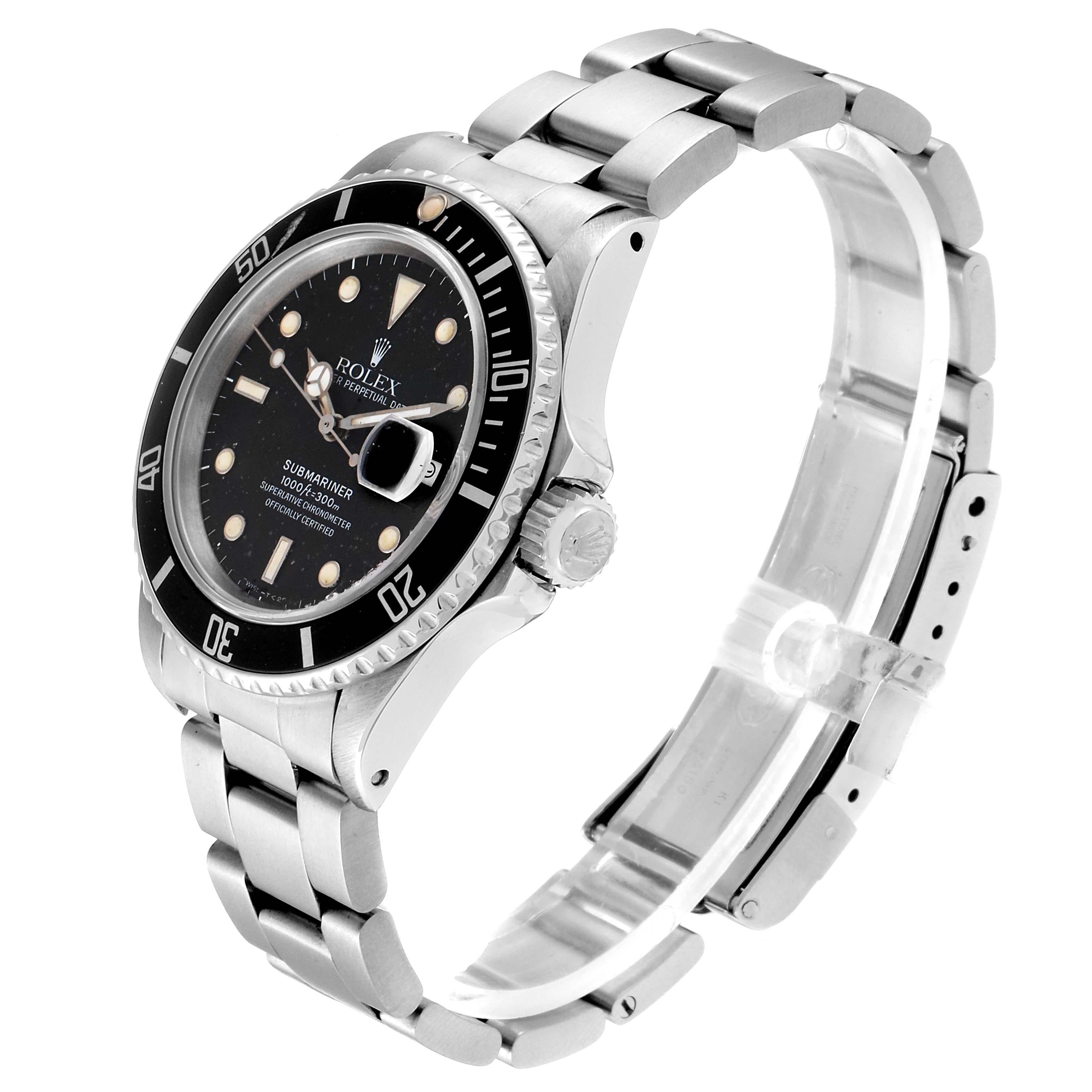 Rolex Submariner Date Steel Men's Vintage Watch 16800 Box 1
