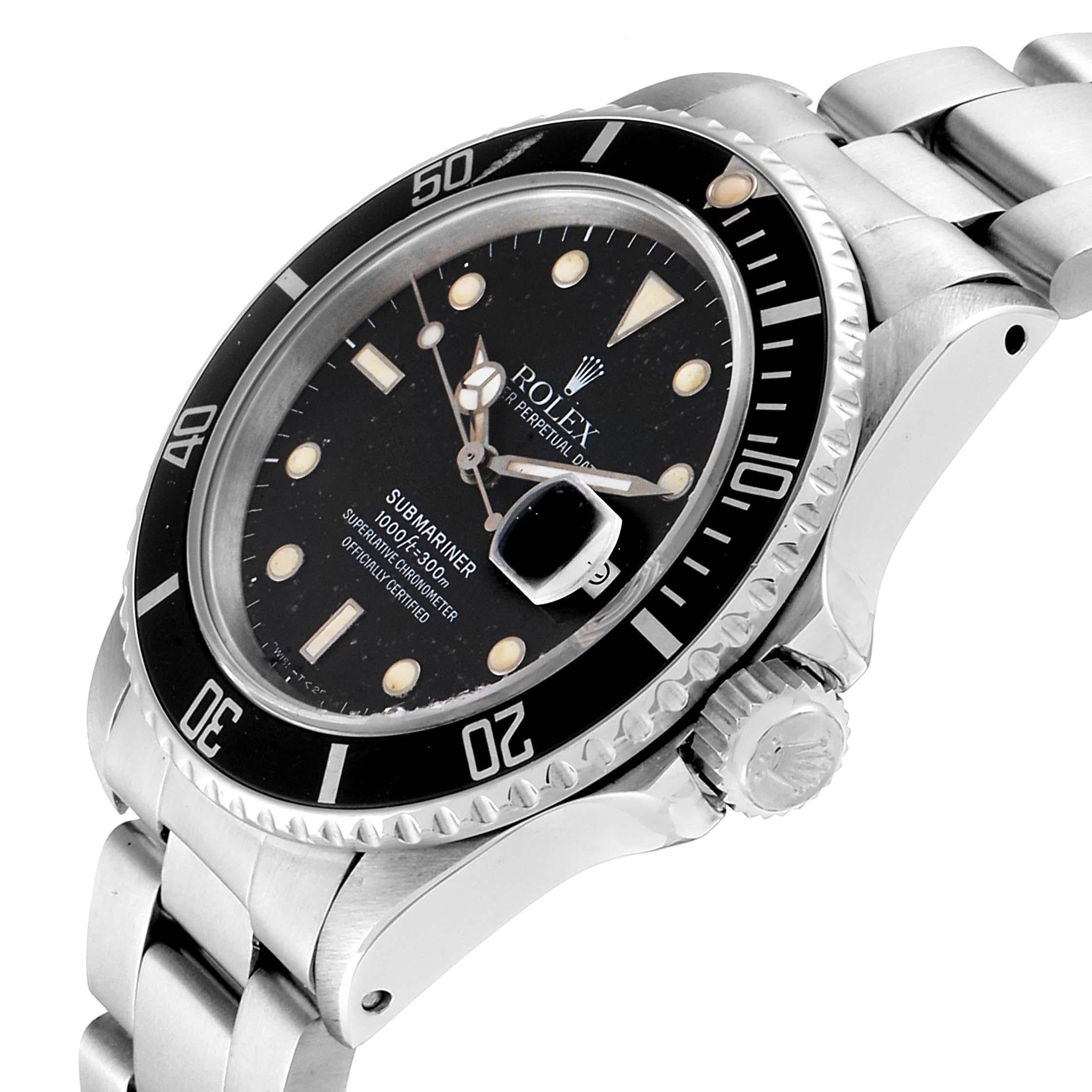 Rolex Submariner Date Steel Men's Vintage Watch 16800 Box 2