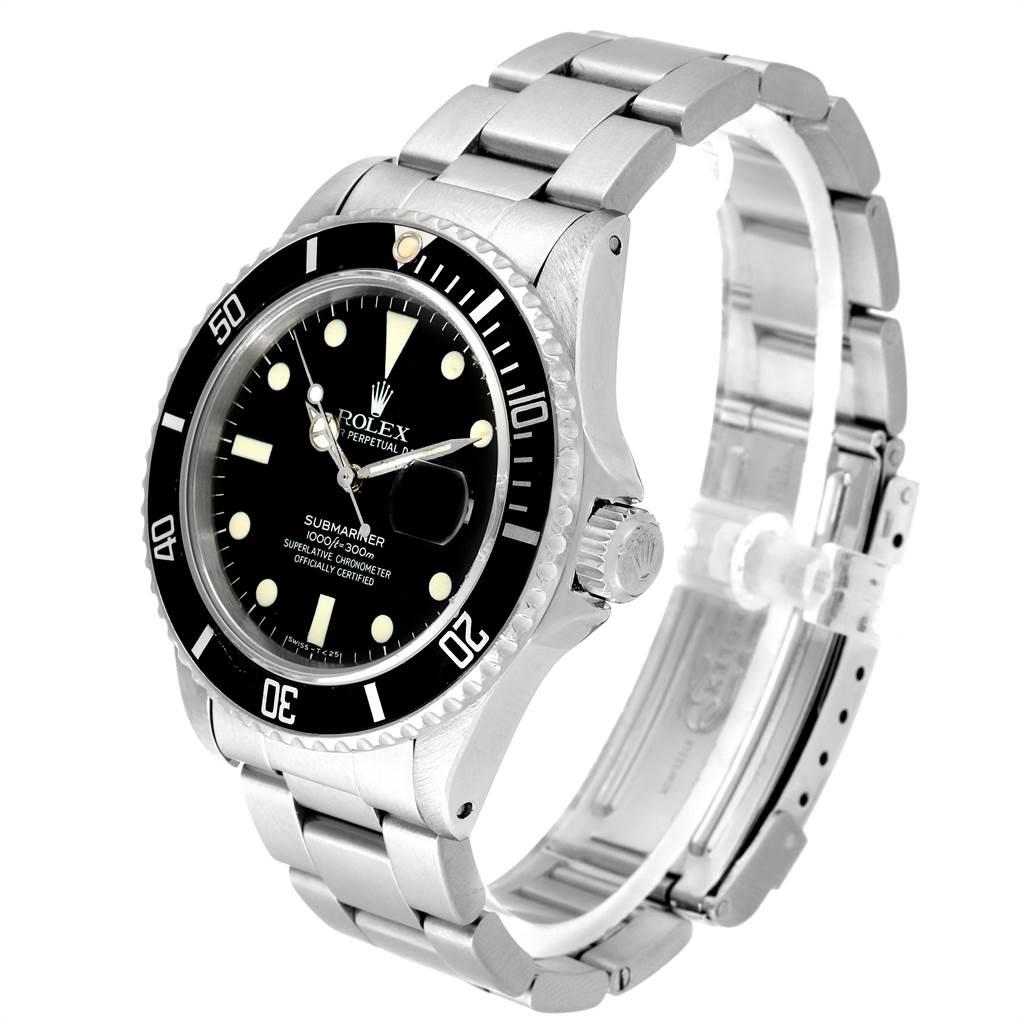 Rolex Submariner Date Steel Men's Vintage Watch 16800 Box 2