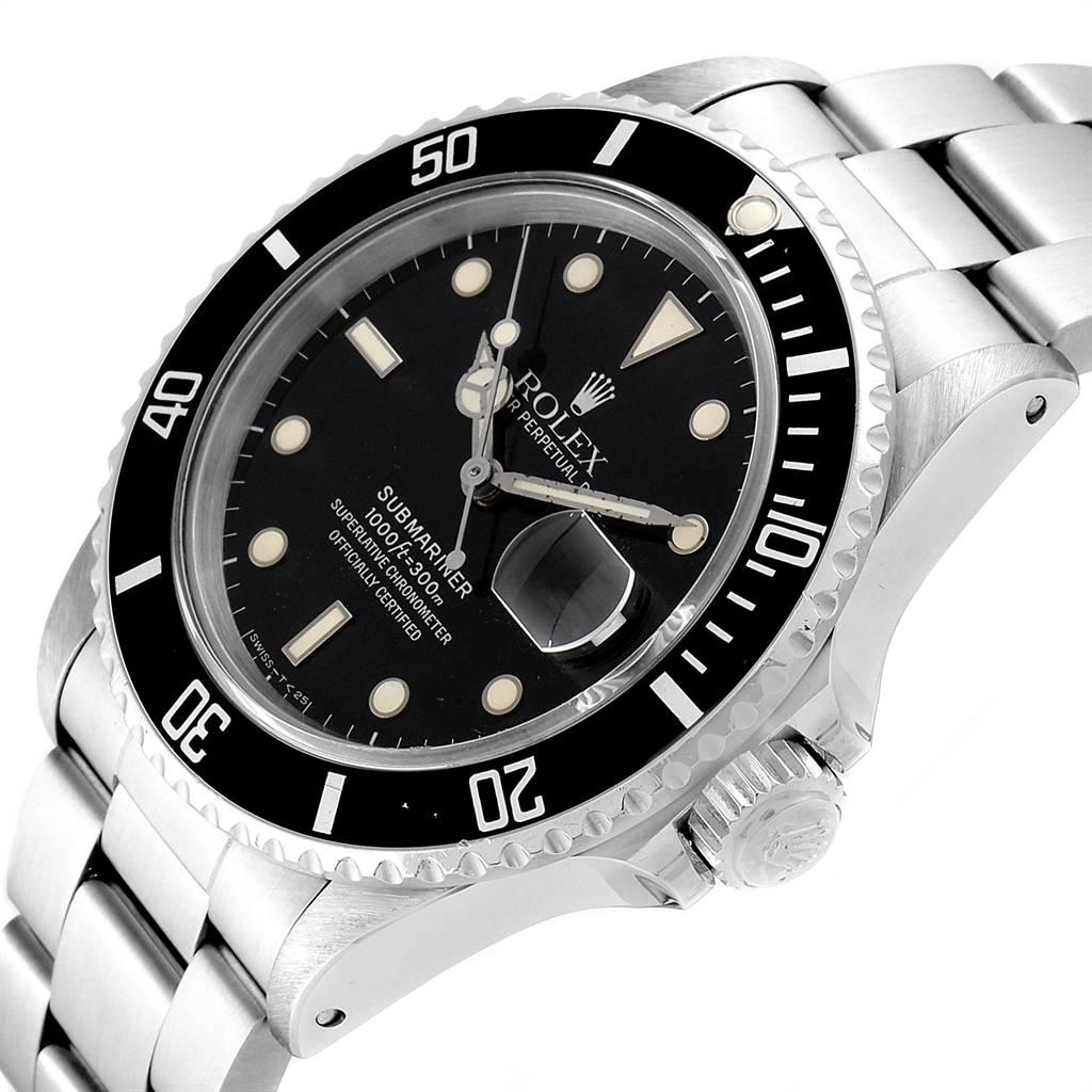 Rolex Submariner Date Steel Men’s Vintage Watch 16800 Box 1