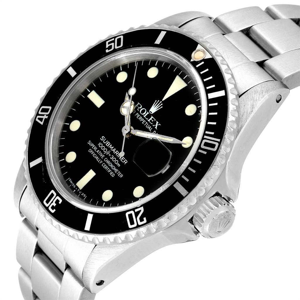Rolex Submariner Date Steel Men's Vintage Watch 16800 Box 3